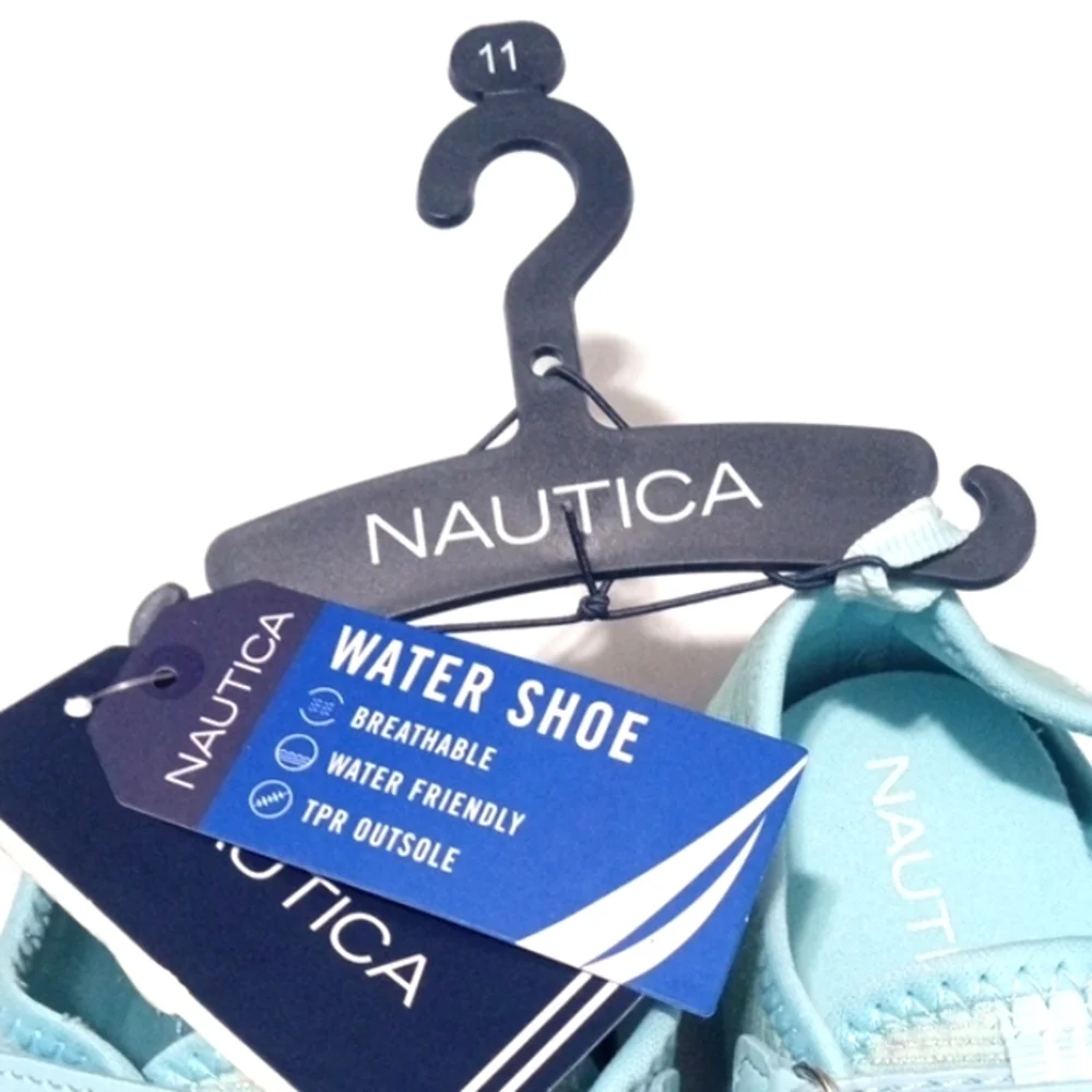 NAUTICA KIDS Blue Aqua Shoes Swim Pool Vacation Shoes Toddler Size 11 NWT